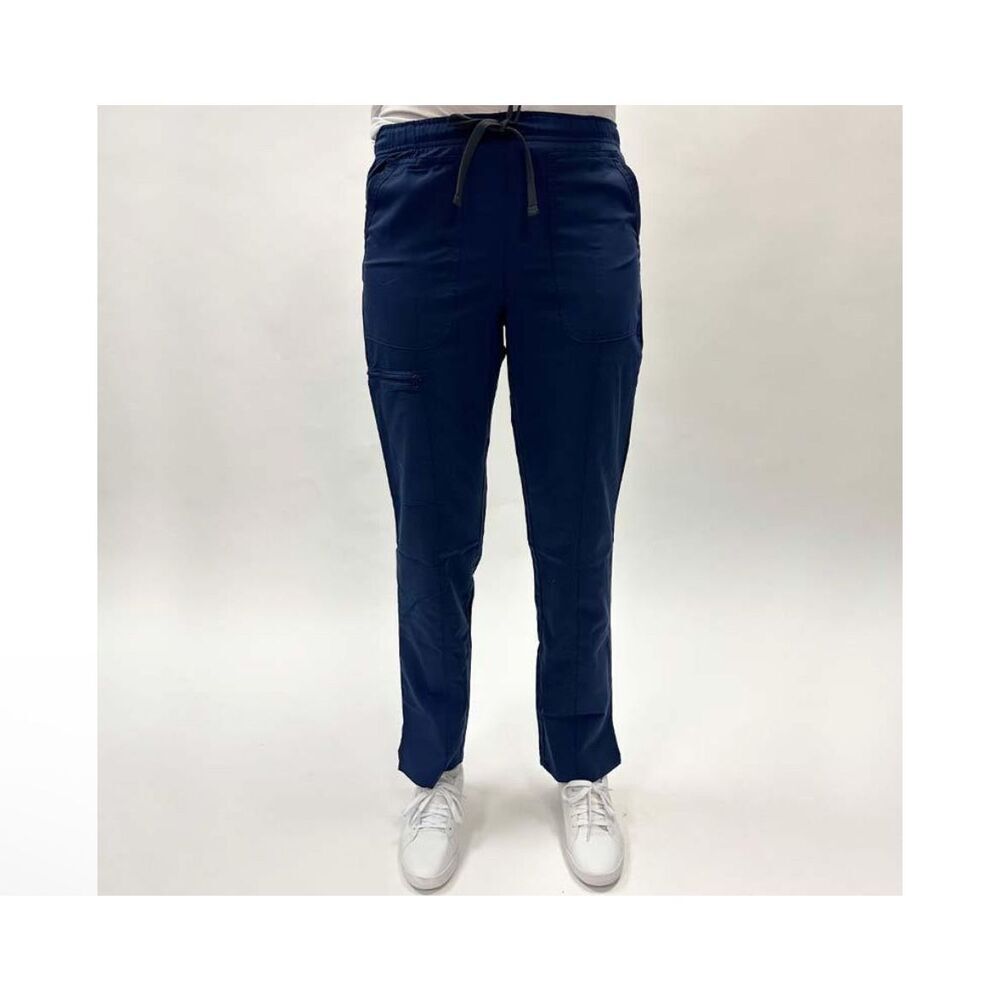 NEW Scrubology Core Women's Cargo Tapered Leg Scrub Pant Navy M